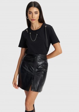 Φούστα κοντή δερματίνη - 5206179024594