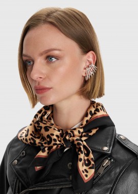 Φουλάρι με λεοπάρ print - 5206179043304