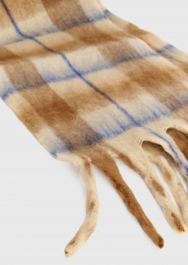 Κασκόλ εμπριμέ με κρόσια - 5206179043366