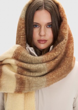 Κασκόλ εμπριμέ με κρόσια - 5206179048491