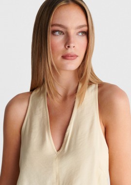 Τοπ αμάνικο V neck - 5206179084055