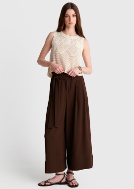 - Μπλούζα boho πλεκτή αμάνικη - 5206179087261