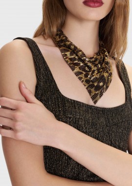 Κολιέ φουλάρι animal print - 5206179110211