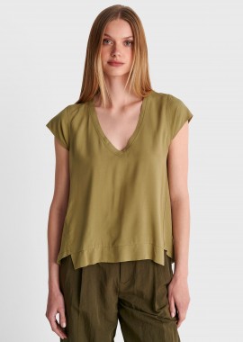 - Μπλούζα κοντομάνικη V-neck - 5206179166478