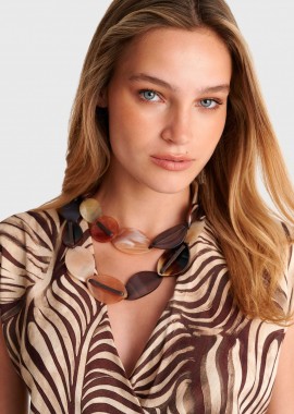 - Κολιέ statement με natural tones - 5206179175111