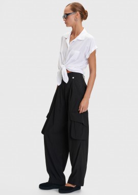 - Παντελόνι cargo με paperbag μέση - 5206634931474