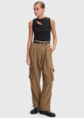 - Παντελόνι cargo με paperbag μέση - 5206634931481