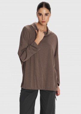 - Μπλούζα με loose λαιμό - 5206634976352