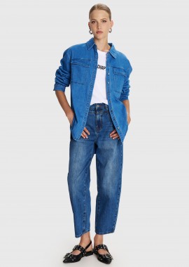 Πουκάμισο denim με τσέπες - 5206634982650