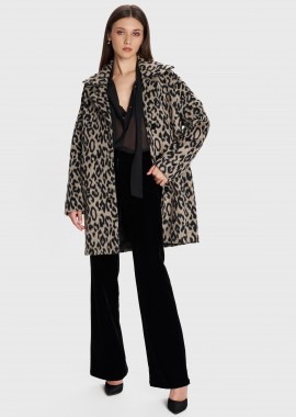 Ημίπαλτο με animal print - 5206634993960