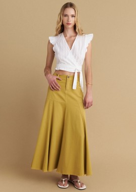 Φούστα μακριά με ραφές - 5206179018548