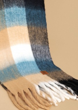 Κασκόλ πολύχρωμο με κρόσια - 5206179030380