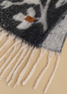 Κασκόλ δίτονο με κρόσια - 5206179030410