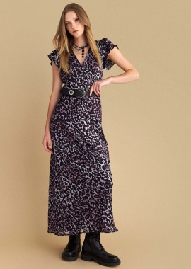 - Φόρεμα μάξι με animal print - 5206179051408