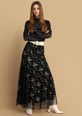 Φούστα σετ μάξι με δαντέλα - 5206179052078