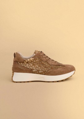 - Suede sneakers με κέντημα - 5206179081283