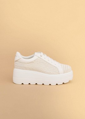 Sneakers με πλέξη και χοντρή σόλα - 5206179082037