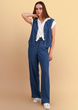 - Παντελόνι τύπου denim ίσια γραμμή - 5206179082679