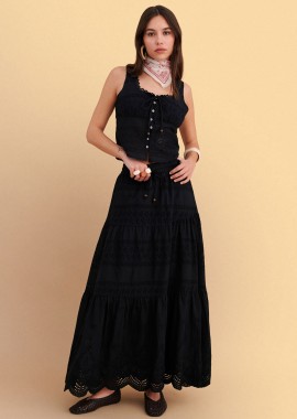 Φούστα μάξι broderie - 5206179089241