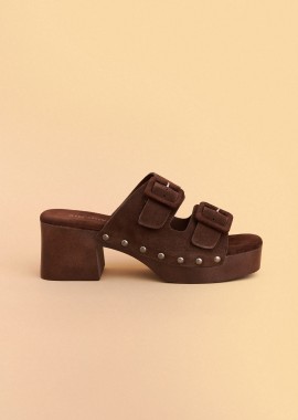 Clog πέδιλο με ξύλινη σόλα - 5206179110891