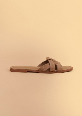 Flat σουέτ σανδάλι - 5206179111645