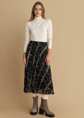 Φούστα μίντι πλισέ - 5206634986504