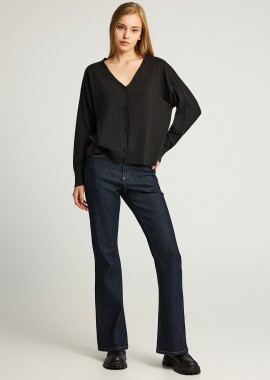 Γυναικεία πλεκτή ζακέτα με κουμπιά