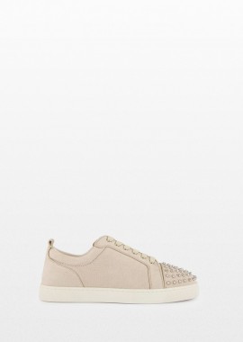 CHRISTIAN LOUBOUTIN - CHRISTIAN LOUBOUTIN Ανδρικό Μπεζ Louis Low Sneakers