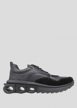 SALVATORE FERRAGAMO Ανδρικό Μαύρο Nima Knit Runner Sneakers