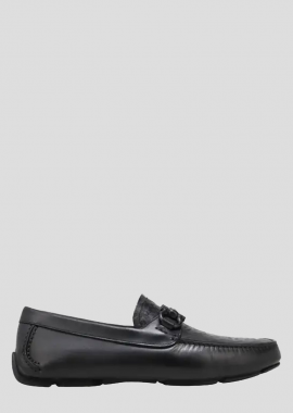 SALVATORE FERRAGAMO Ανδρικό Μαύρο Parigi New Driver Mocasins
