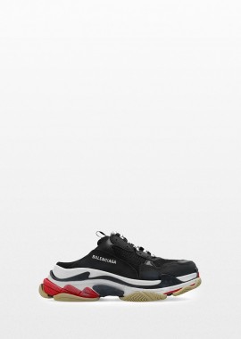 BALENCIAGA Ανδρικό Μαύρο Triple S Mule In Black