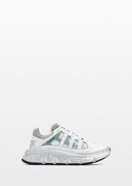 VERSACE Ανδρικό Λευκό Trigreca White Leather Sneakers