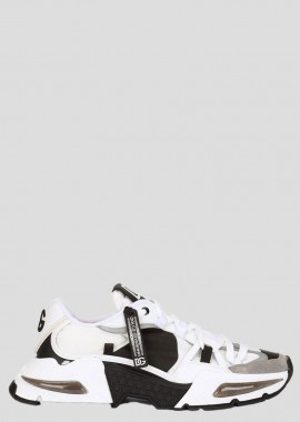 DOLCE&GABBANA Ανδρικό Λευκό Airmaster Panelled Sneakers