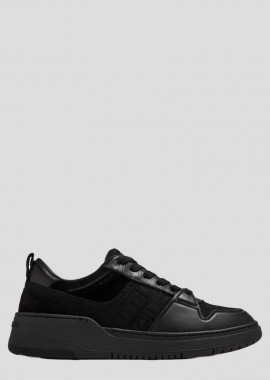 SALVATORE FERRAGAMO Ανδρικό Μαύρο Dennis Jacquard Sneakers