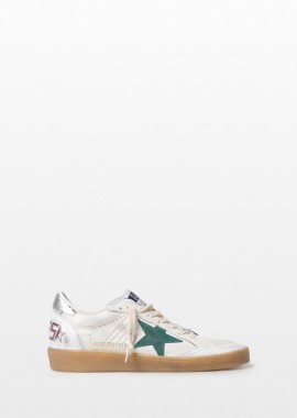 GOLDEN GOOSE - GOLDEN GOOSE Ανδρικό Λευκό Ball Star Sneakers