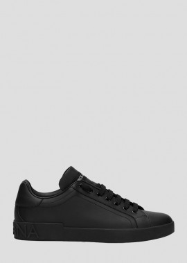 DOLCE&GABBANA Ανδρικό Μαύρο Portofino Sneakers