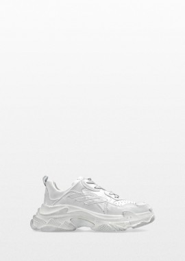 BALENCIAGA Ανδρικό Λευκό Triple S Sneakers