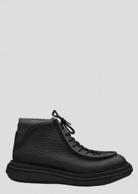 ANTIPODE Ανδρικό Μαύρο Leather Paraboots In Black