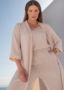 Κιμονό washed ανάγλυφο