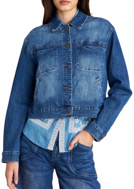 Μπουφάν Attrattivo Τζιν Με Τσέπες 9922934-BLUE Γυναικείο