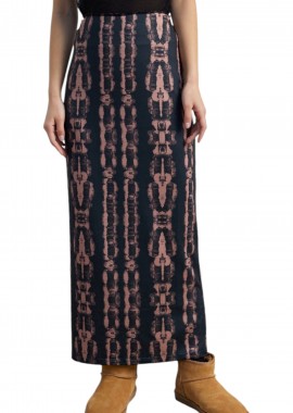 Φούστα 24 Colours Maxi Printed 70746b-BLACK Γυναικείο