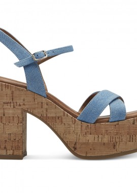 TAMARIS ΠΛΑΤΦΟΡΜΑ 1-28034-42 802 DENIM