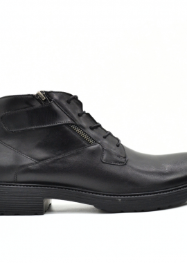 HAWKINS PREMIUM - HAWKINS ΑΝΔΡΙΚΟ ΔΕΡΜΑΤΙΝΟ ΜΠΟΤΑΚΙ OMETTO SA4527 BLACK