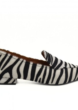 HAWKINS PREMIUM - HAWKINS ΓΥΝΑΙΚΕΙΟ ΔΕΡΜΑΤΙΝΟ LOAFER PAR46 ZEBRA