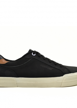 HAWKINS PREMIUM - HAWKINS ΑΝΔΡΙΚΟ ΔΕΡΜΑΤΙΝΟ SNEAKER 8425 BLACK
