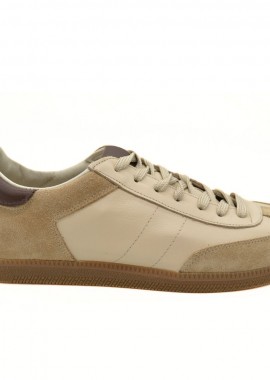 HAWKINS PREMIUM - HAWKINS ΓΥΝΑΙΚΕΙΟ ΔΕΡΜΑΤΙΝΟ SNEAKER 120620 ΜΠΕΖ