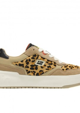 D.FRANKLIN - D.FRANKLIN ΓΥΝΑΙΚΕΙΟ SNEAKER COURT FLAG LEOPARD DFSH321099-LEOP