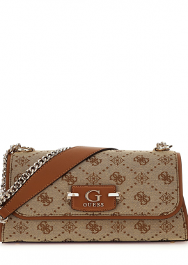 GUESS ΓΥΝΑΙΚΕΙΑ ΤΣΑΝΤΑ NEDA CONVERTIBLE HWJP9654210 LATTE LOGO