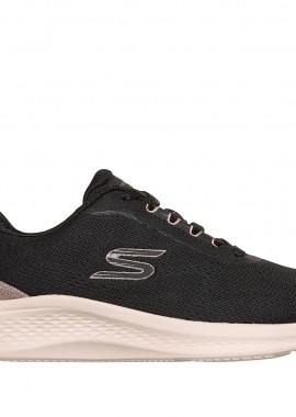 SKECHERS - SKECHERS ΓΥΝΑΙΚΕΙΟ SNEAKER Engineered Mesh Lace-Up 150629_BKRG ΜΑΥΡΟ-ΡΟΖ ΧΡΥΣΟ