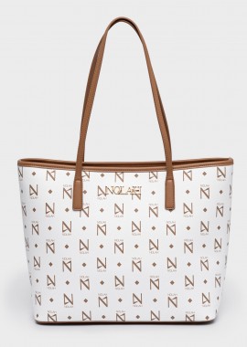 NOLAH - NOLAH ΓΥΝΑΙΚΕΙΑ ΤΣΑΝΤΑ ANSA WHITE-BROWN